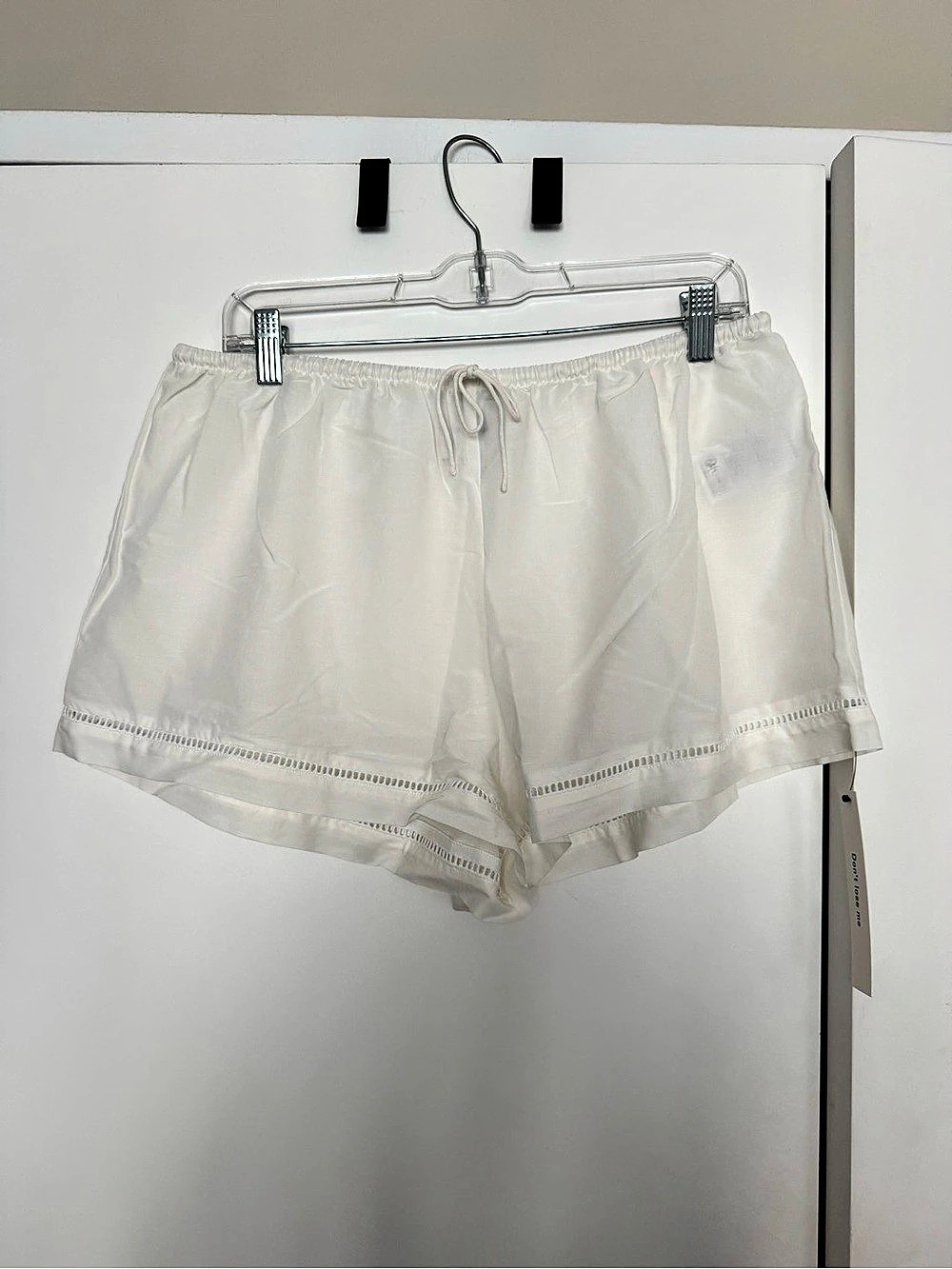 Reformation Fern Coverup Shorts White Large
